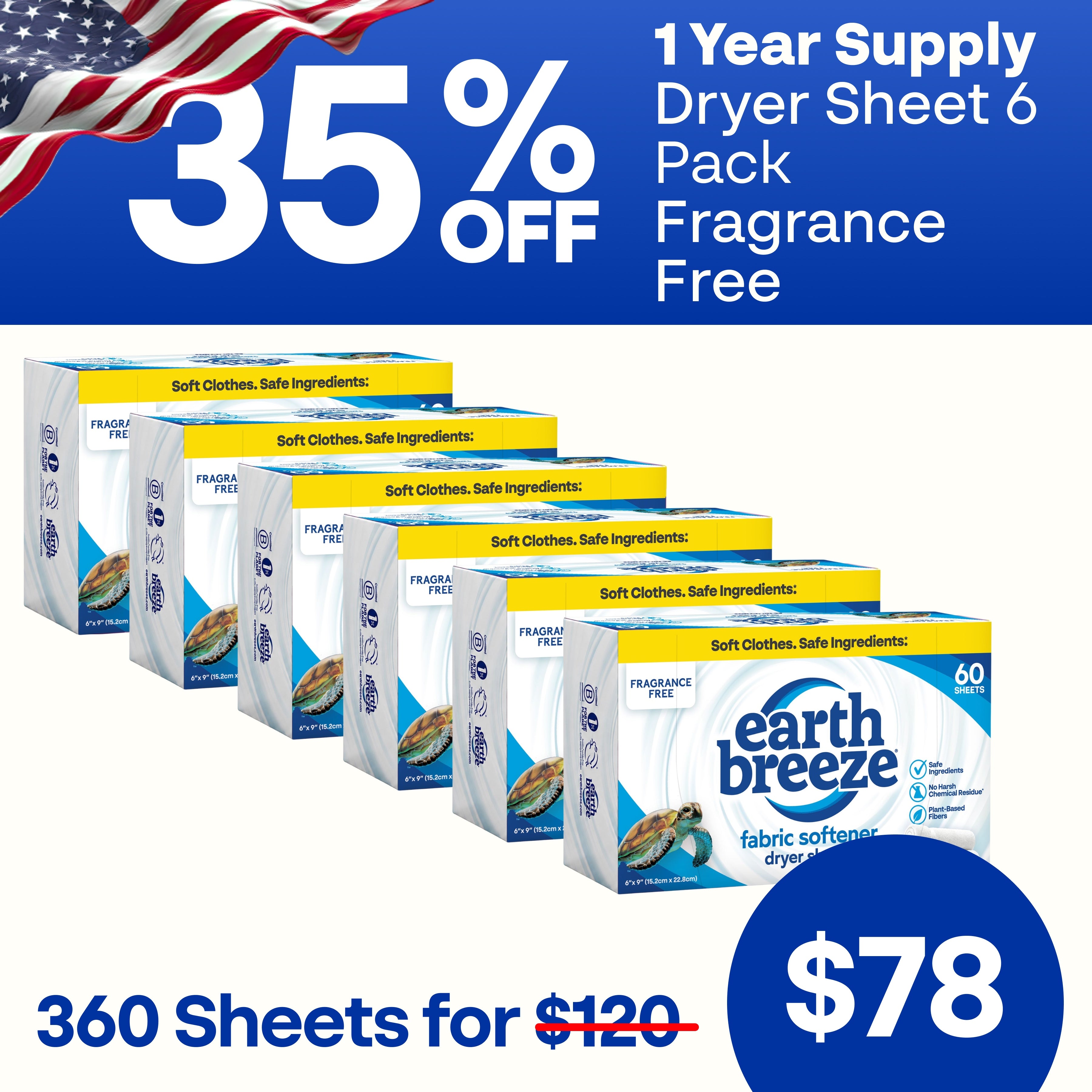 Dryer Sheet 6 Pack Bundle